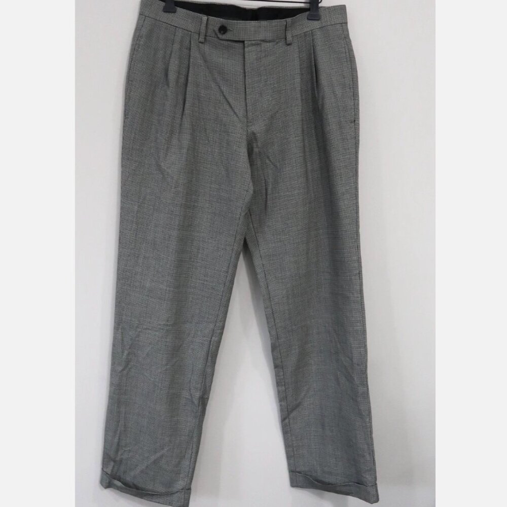 LRL Ralph Lauren Men's Dress Pants 32x30 Total Comfort Pleated Wool Tapered